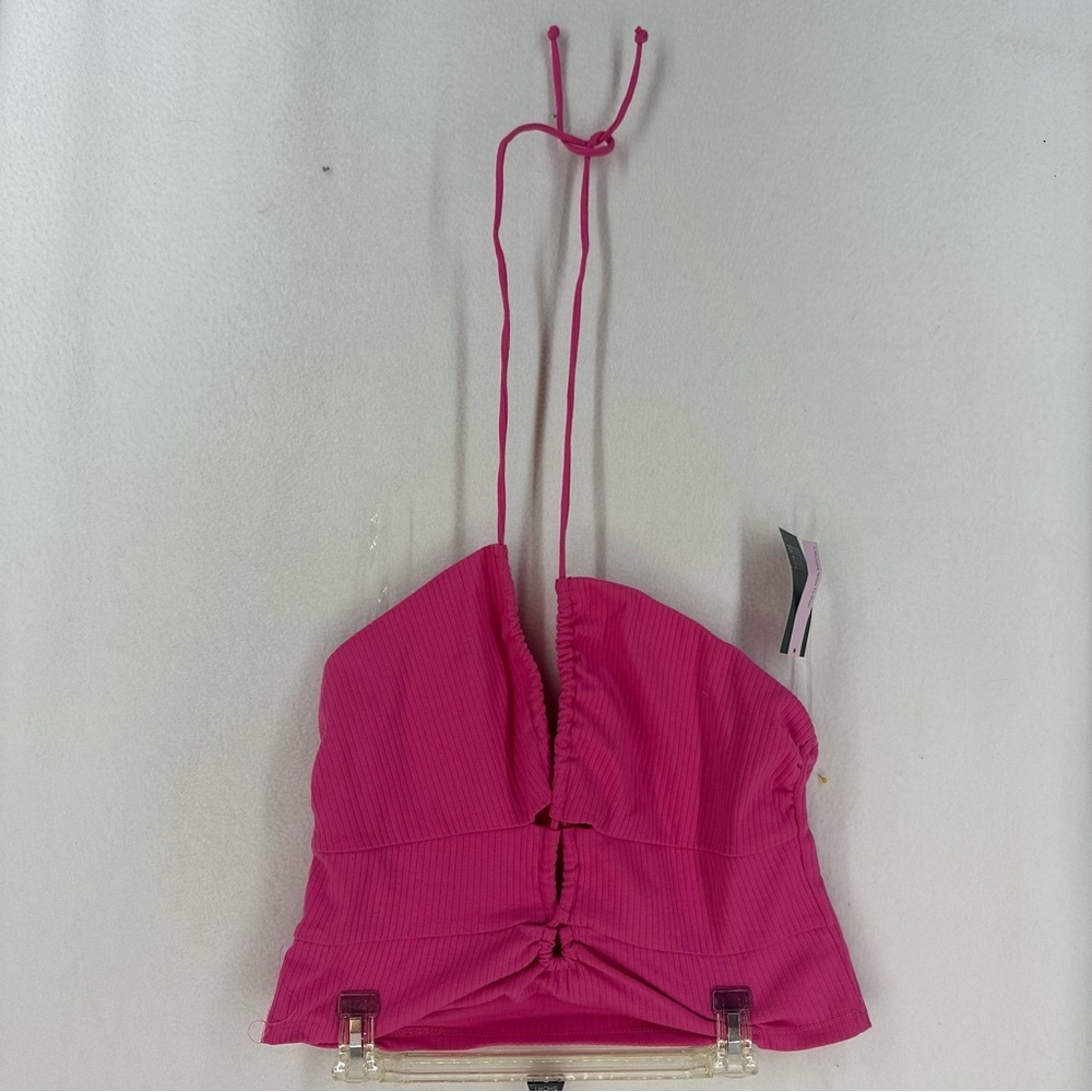 NWT Wild‎ Fable Halter Crop Top Womens XXL Pink